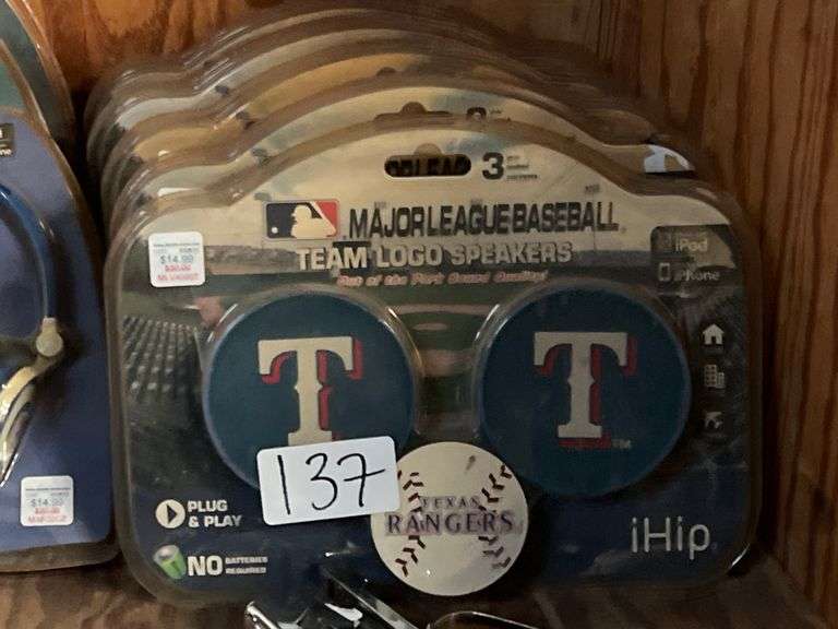 IHIP MLB RANGERS TEAM LOGO SPEAKER SET FOR IPHONE