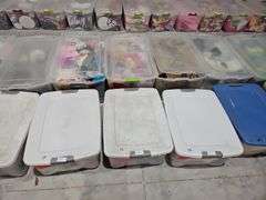 64QT CONTAINERS, MOST STERLITE WITH LIDS, OTHER VARIOUS BRANDS AND LARGER SIZES INCLUDED  **VERY IMPORTANT NOTICE** PICKUP MUST BE AFTER 4PM TO GIVE TIME FOR OTHER BIDDERS TO ACQUIRE THE LOTS INSIDE THESE BINS!!