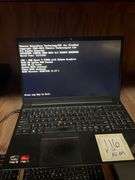 LENOVO THINKPAD E15 LAPTOP WITH AMD RYZEN 4000 SERIES 7 AND RADEON GRAPHICS, POWERS ON NO MEMORY