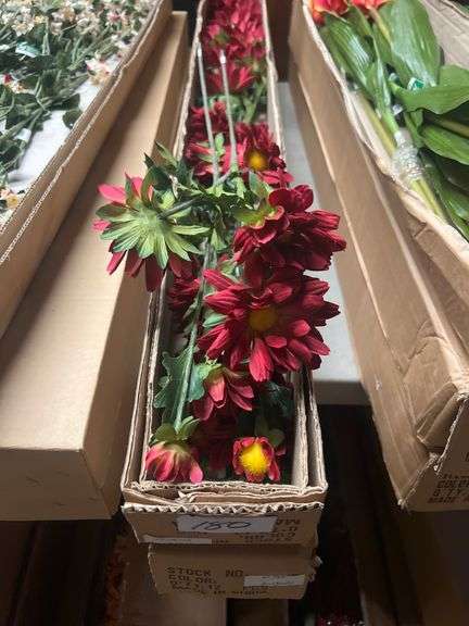 BURGANDY RED DAISY ARTIFICIAL FLOWER STEM 41744 APROX 23"