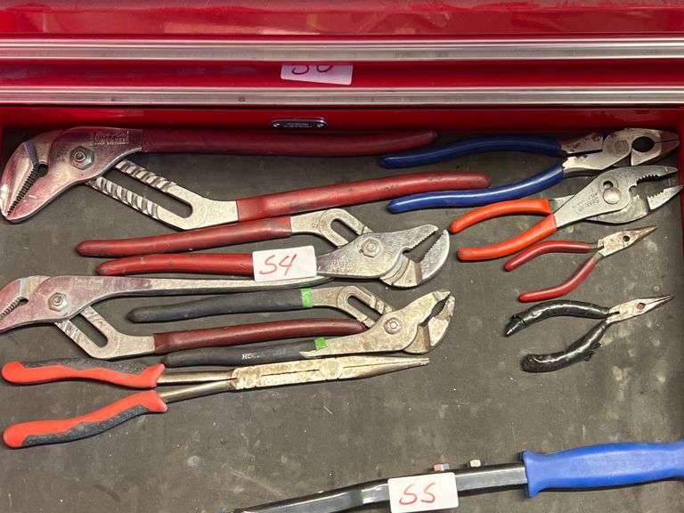 Blue Point, Crescent & Other Assorted Pliers Adjustable Wrenches Etc