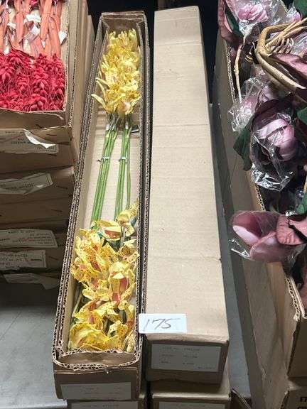 AMERICAN BEST YELLOW ORCHID ARTIFICIAL STEMS 4921198 APROX 28"