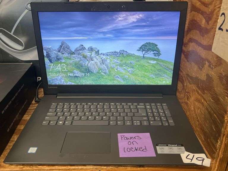 LENOVO IDEAPAD 330 LAPTOP WITH CORE i5 8TH GEN INTEL POWERS ON BUT PASSWORD PROTECTED