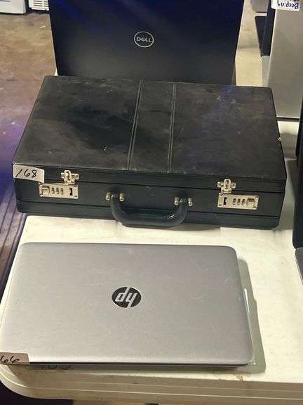 BLACK LOCKING BRIEFCASE WITH CODE INCLD.
