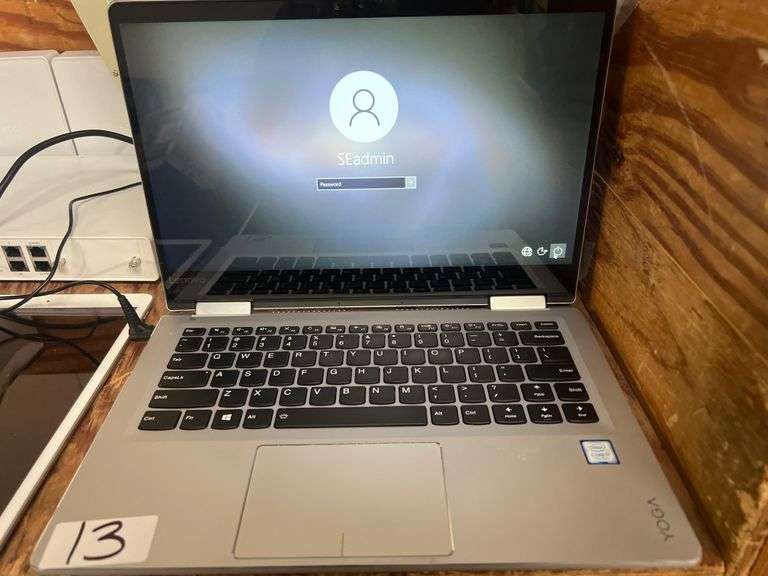 LENOVO YOGA LAPTOP WITH CORE i7 7TH GEN INTEL 710-14IKB POWERS ON WITH MEMORY BUT PASSWORD PROTECTED