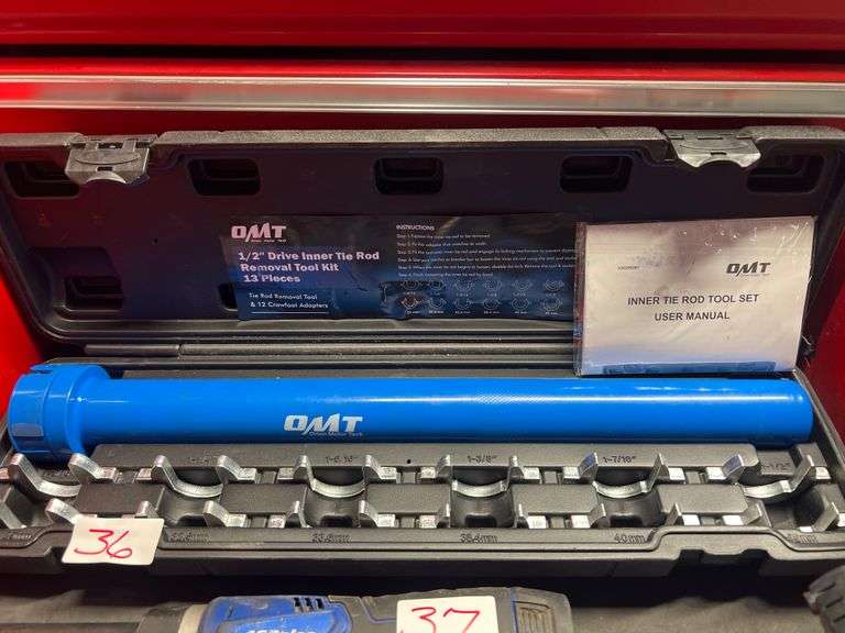 DMT 1/2" Drive Inner Tie Rod Removal Tool Kit 13 Piece Set