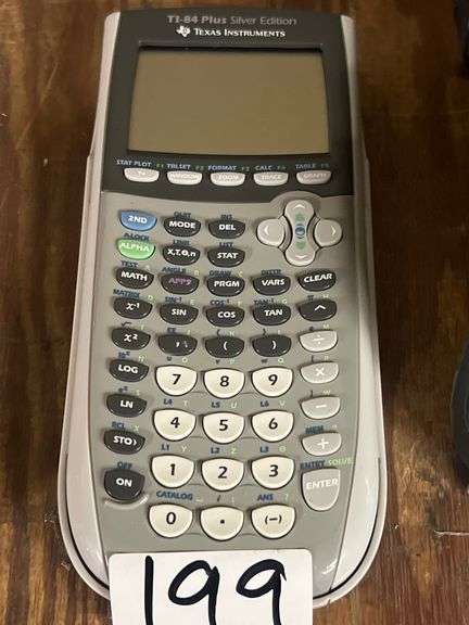 TEXAS INSTRUMENTS TI-84 PLUS SILVER EDITION GRAPHING CALCULATOR