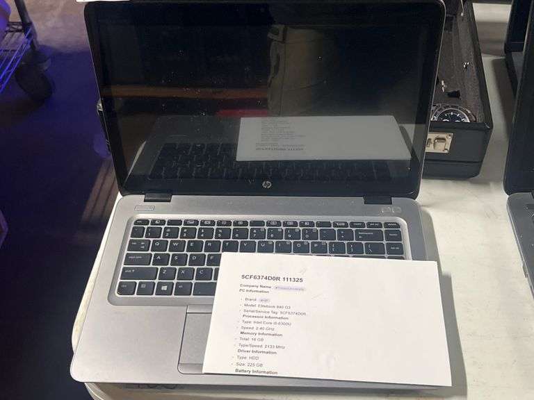 HP ELITEBOOK 840 G3 LAPTOP WITH CORE i5 vPRO INTEL UNTESTED