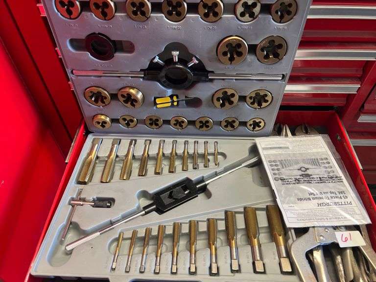 Pittsburgh 45 Piece Titanium Nitride SAE Tap and Die Set 61411