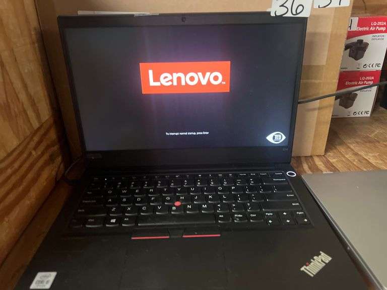 LENOVO THINKPAD E14 LAPTOP CORE i5 10TH GEN POWERS ON WITH RAM BUT NO MEMORY