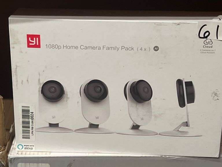 YI 1080P HOME CAMERA FAMILY PACK CLOUD BASED MODEL YYS.2016