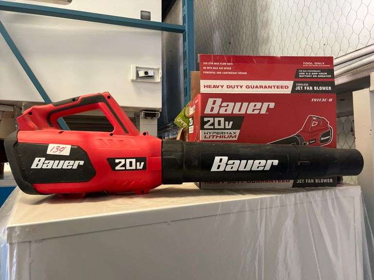 Bauer 20V Cordless Jet Fan Blower with box