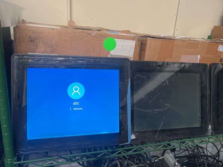 BIO-DISPLAY GEST150AU-SC01-OT-R  REV.B COMPUTER SCREEN WITH WINDOWS AND INTEL INSTALLED IN EACH ORIGINALLY USED FOR TESLA CHARGING STATION SO EACH HAS SOFTWARE INCLD.