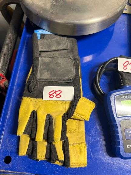 New Hardy Full Grain Leather Work Gloves Large