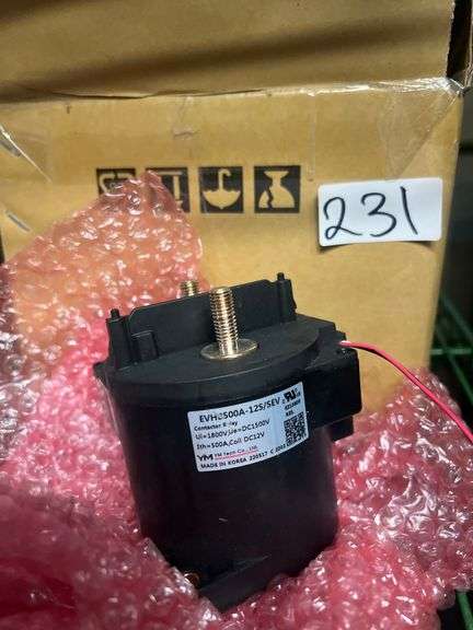 YM CONTACTOR RELAY EVH2500A-12S/SEV HEAVY DUTY 1800V,Ue 1500VDC 500A,COIL DC12V