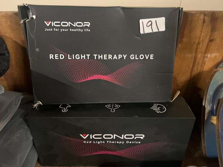 VICONOR RED LIGHT THERAPY GLOVE AND BACK