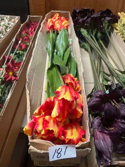 AMERICAN BEST YELLOW RED TULIP ARTIFICIAL FLORAL STEM 53896 APROX 25"