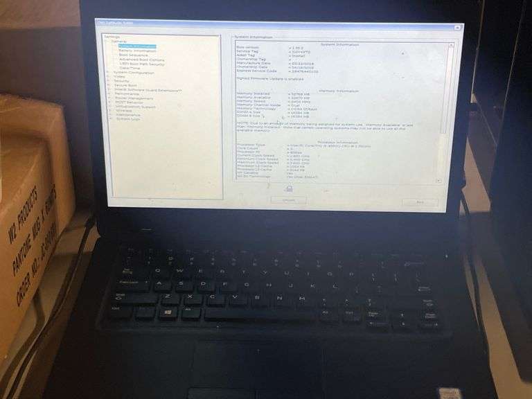 DELL LATITUDE E5450 LAPTOP WITH CORE i5 VPRO INTEL POWERS ON NO MEMORY