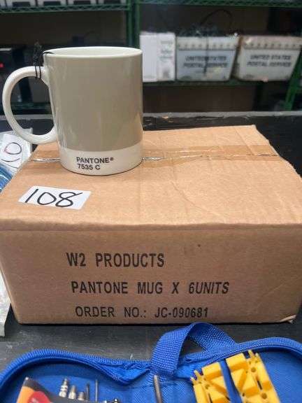 PANTONE 7535 C COFFEE MUGS SET OF 6