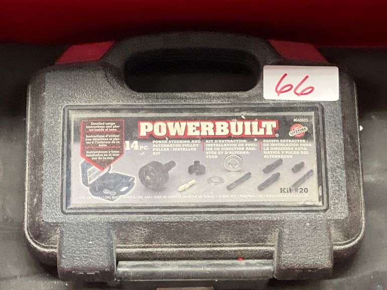 Powerbuilt Kit#20 14 Piece Power Steering and alternator Pulley Puller