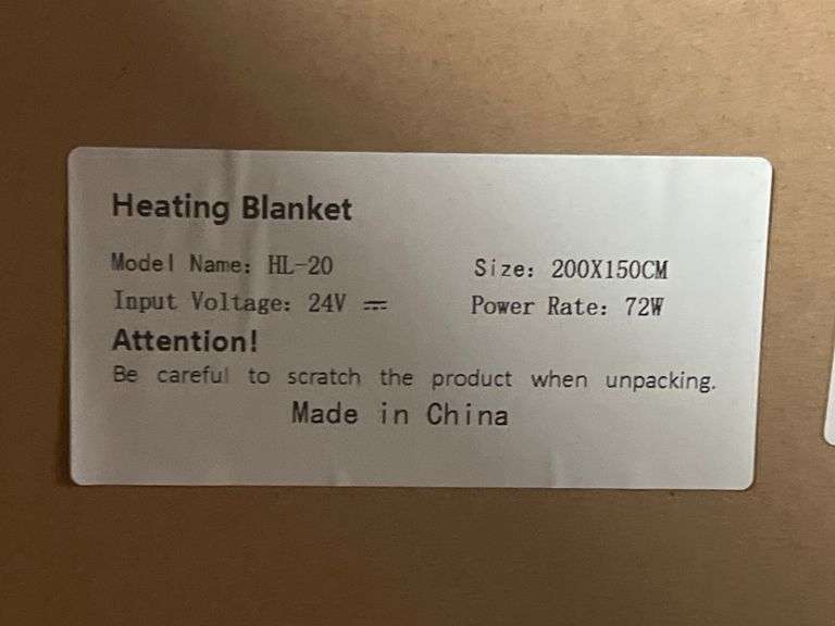 DEDEO GRAPHENE HEATING BLANKET 60"x78" DARK GREY MODEL HL-20 72W