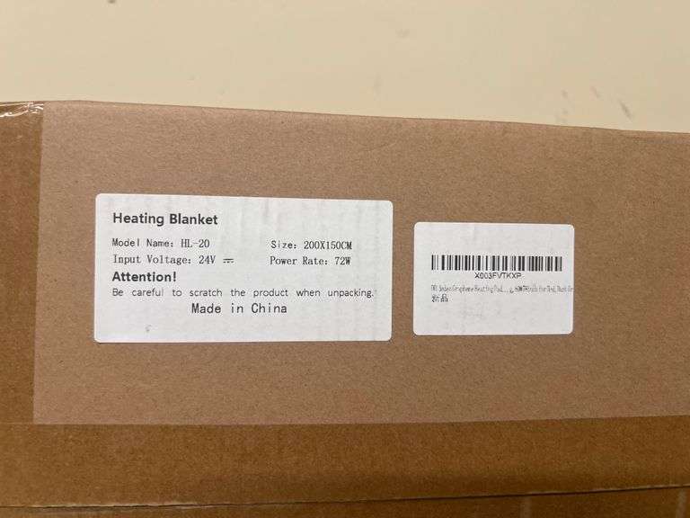 DEDEO GRAPHENE HEATING BLANKET 60"x78" DARK GREY MODEL HL-20 72W