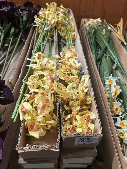 AMERICAN BEST YELLOW ORCHID ARTIFICIAL STEMS 4921198 APROX 28"