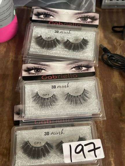 GABRIELLA 3D MINK GPT FAUX EYELASHES INCLUDING STYLES A01, A07, AND A08