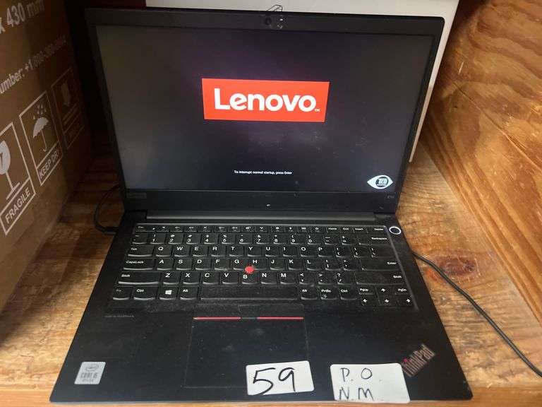 LENOVO THINKPAD E14 LAPTOP CORE i5 10TH GEN POWERS ON WITH RAM BUT NO MEMORY