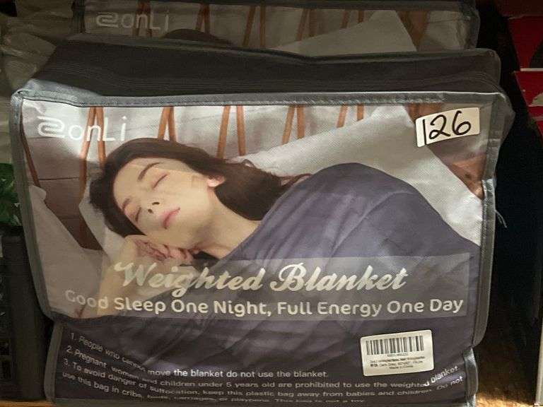 ZONLI COOL WEIGHTED BLANKET DARK GREY 60"x80" 15LBS