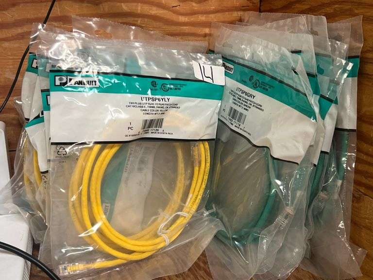 PANDUIT UTPSP6 6FT TX6 PLUS UTP RJ45 TO RJ45 PATCH CORD CAT6/CLASS E. T568B, 24AWG, CM, STRANDED INCLUDING YELLOW AND GREEN CABLE COLORS
