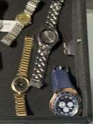 VARIETY OF DESIGNER METAL LINK WATCHES INCLUDING CITIZEN, RALPH VALENTINE, GIANI-GIORGIO, ECT