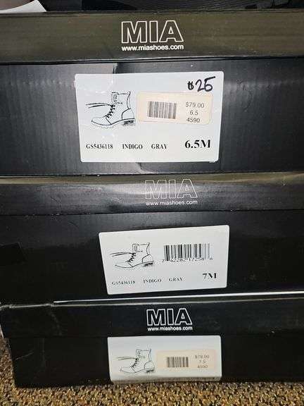 MIA WOMEN'S BOOTS GS5436118 RETAIL $25 EA. NEW IN BOX SIZES INCLUDE 6.5, 7, 7.5