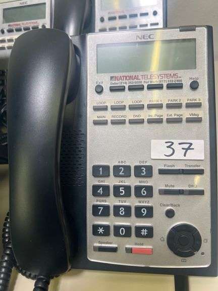 NEC IP4WW-12TXH-B-TEL CONFERENCE TELEPHONE SYSTEM WITH 9 IN LOT