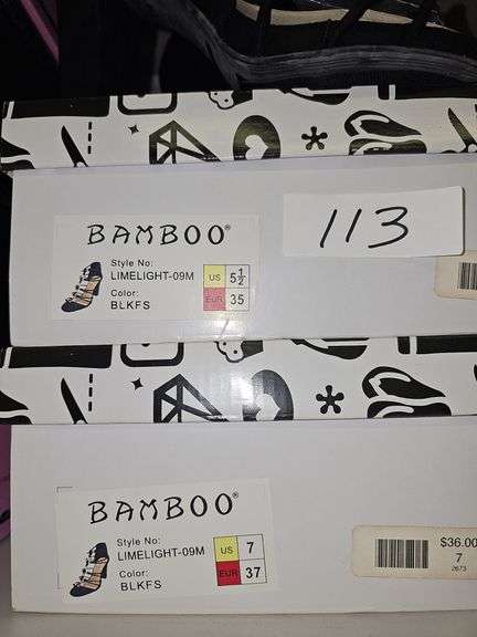 BAMBOO LIMELIGHT-09M BLACK WOMEN'S HIGH HEEL SANDALS RETAIL $36 EA. NEW IN BOX SIZES INCLUDE 5.5 & 7