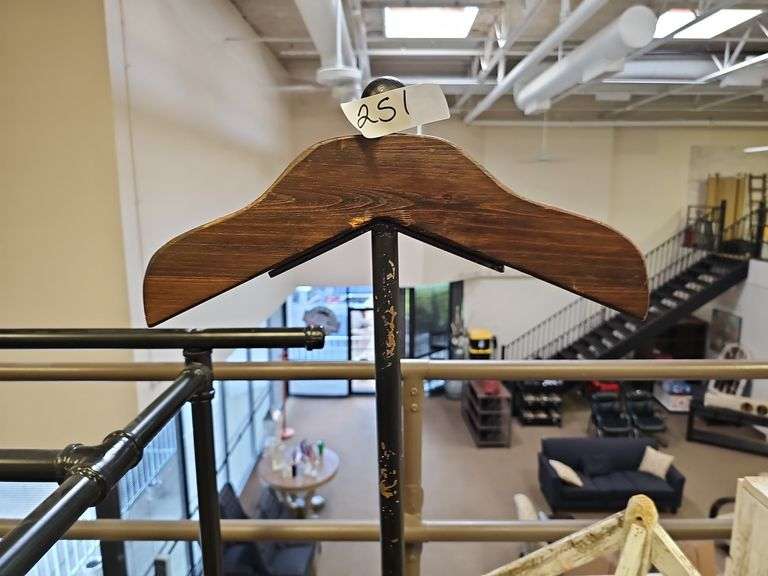 CUSTOM FABRICATED CLOTHING DISPLAY STAND APROX 58"