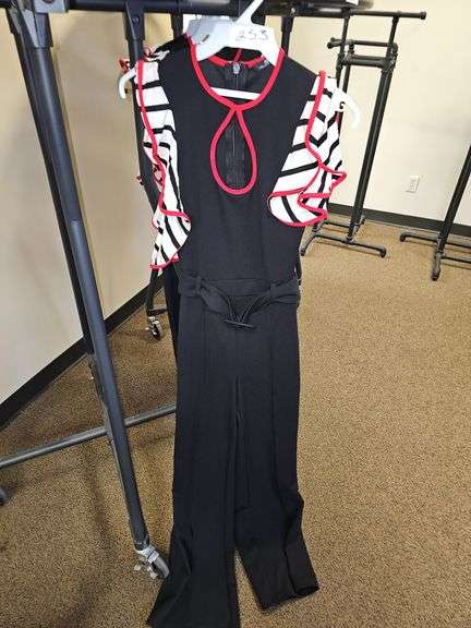 VALENTINE WOMEN'S JUMPSUIT IN SMALL SIZE WITH LONG FLARE LEG ALL NEW