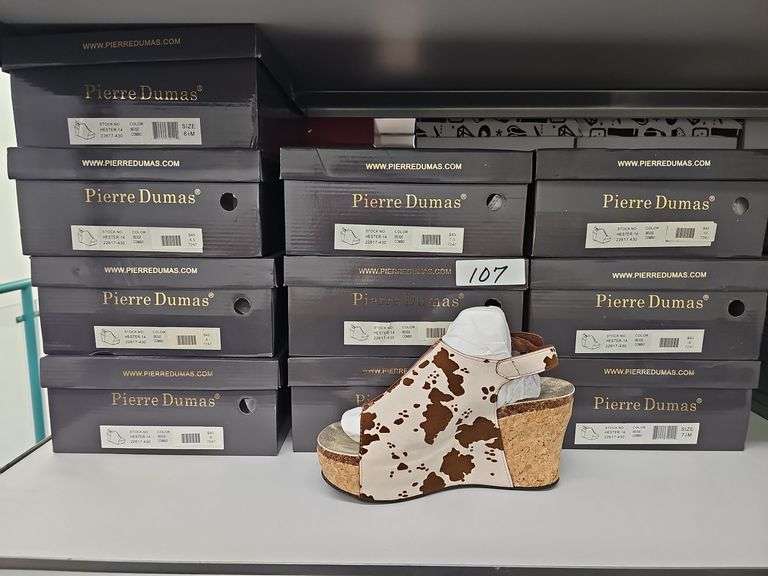 PIERRE DUMAS BEIGE COMBO HESTER-14 WOMEN'S SANDALS 22617-430 RETAIL $45 EA. NEW IN BOX SIZES INCLUDE 6.5, 6, 7.5, 8 , 10