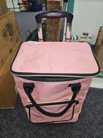 HONSHINE INSULATED SOFT COOLER ON 4-WHEELS WITH TELESCOPING HANDLE