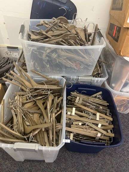 ELEGANT GREY BAMBOO HANGERS FOR BOTH TOPS AND BOTTOMS, SOLD PER BUNDLE OF APROX 50