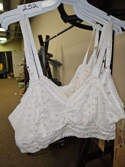 WANDERLUX LACE PADDLES SEE-THRU BRALETTE 92%POLY 8%SPANDEX WT1326 SIZES SMALL MED. & XL ALL NEW WITH TAGS