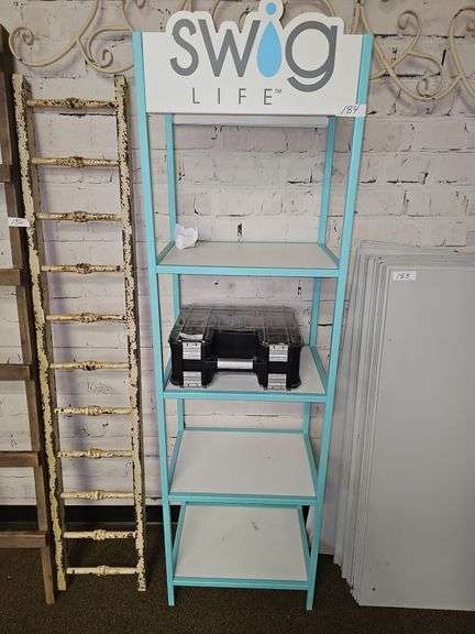 SWIG LIFE STORE DISPLAY SHELF APROX 20"x14"x69"