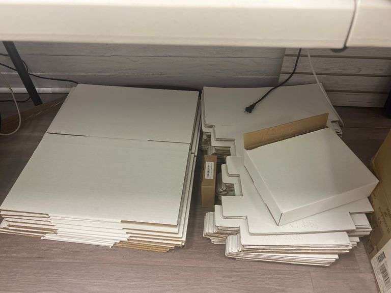 SMALL SHOPPING BOXES INCLUDING (30) MAL1182 1'x9"x3" & (11) 1'SQx9"H