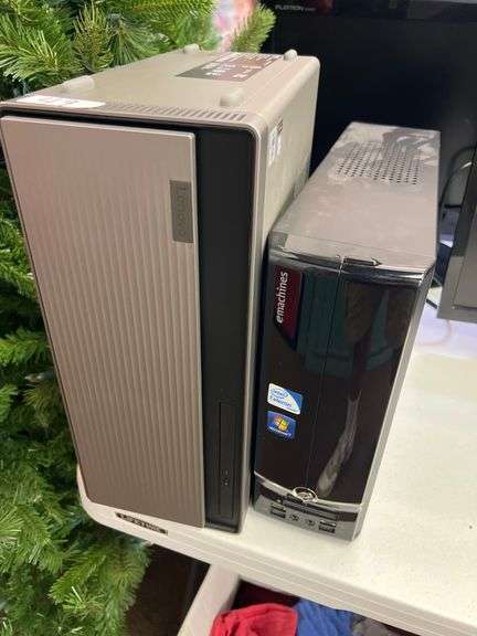 COMPUTERS INCLUDING LENOVO IDEACENTRE 5 14MB05 & EMACHINES WINDOWS 7 CELERON INTEL BOTH FOR PARTS OR REPAIR
