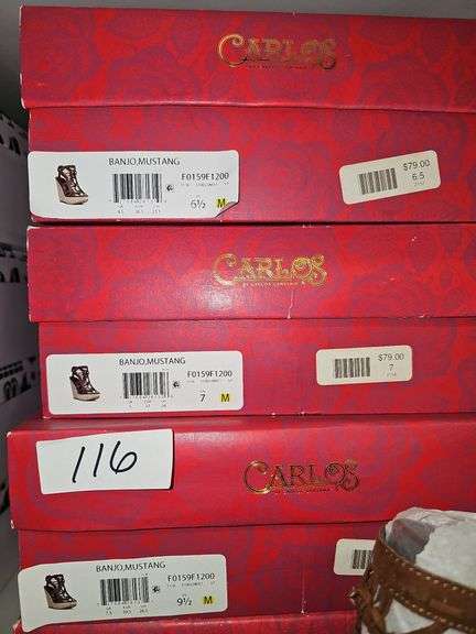 CARLOS BANJO MUSTANG WOMEN'SBROWN SANDALS  RETAIL $79 EA. NEW IN BOX SIZES INCLUDE 6.5, 7, 9