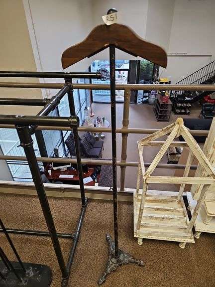 CUSTOM FABRICATED CLOTHING DISPLAY STAND APROX 58"