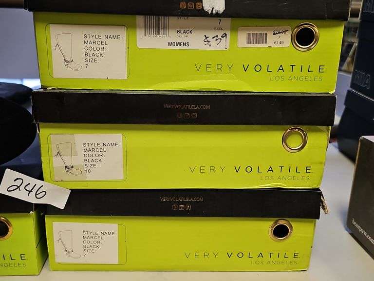 VERY VOLATILE WOMEN'S NEVADA BOOTS RETAIL $30 EA. NEW IN BOX SIZES INCLUDE 7, 10