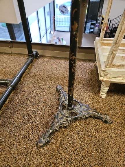 CUSTOM FABRICATED CLOTHING DISPLAY STAND APROX 58"