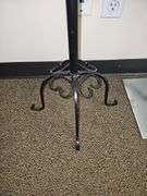 FABRIC FEMALE 30" MANNEQUIN WITH BLACK 35" WOOD AND METAL STAND