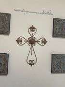 METAL 2.5' WALL HANGING CROSS